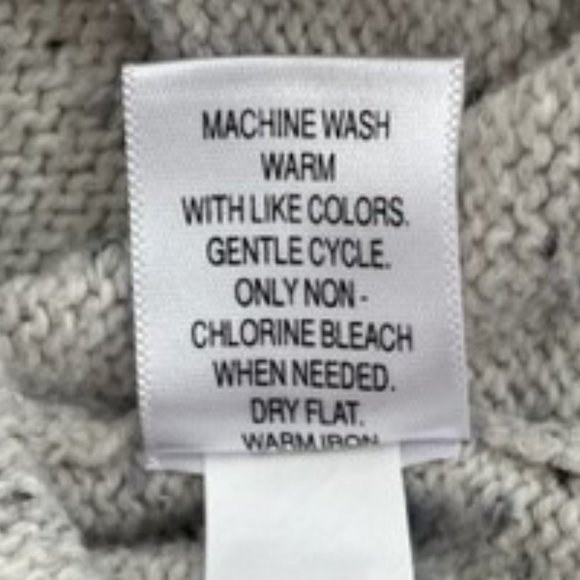 Croft & Barrow Cream-Colored Cowl Neck Sweater with 3/4 Wide Sleeves - Picture 6 of 6